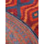 Tapis d'intérieur rond oriental noué à la main, multicolore, en soie et laine-439425611