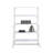 Xylus 32" Convertible Bookshelf and Dining Table-607855416-607855415