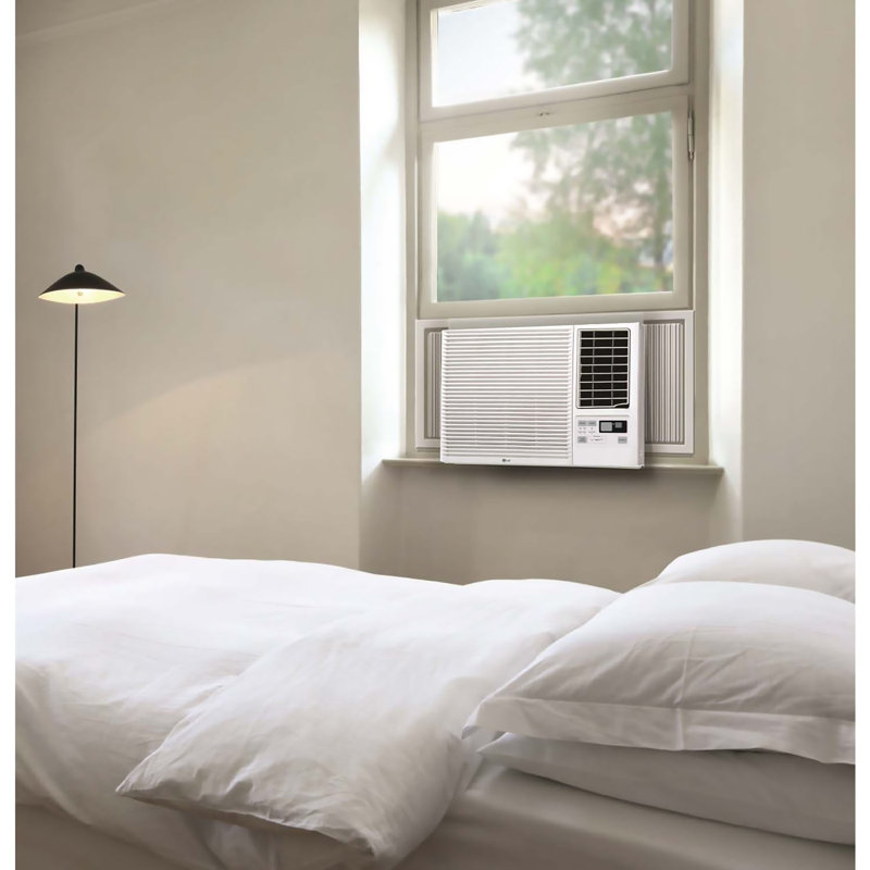 LG 23000 BTU White Window Air Conditioner with Heater and Remote
