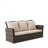 67.7" All-Weather Wicker 3-Seat Patio Sofa With Thick  Cushions &  Frame-510668296
