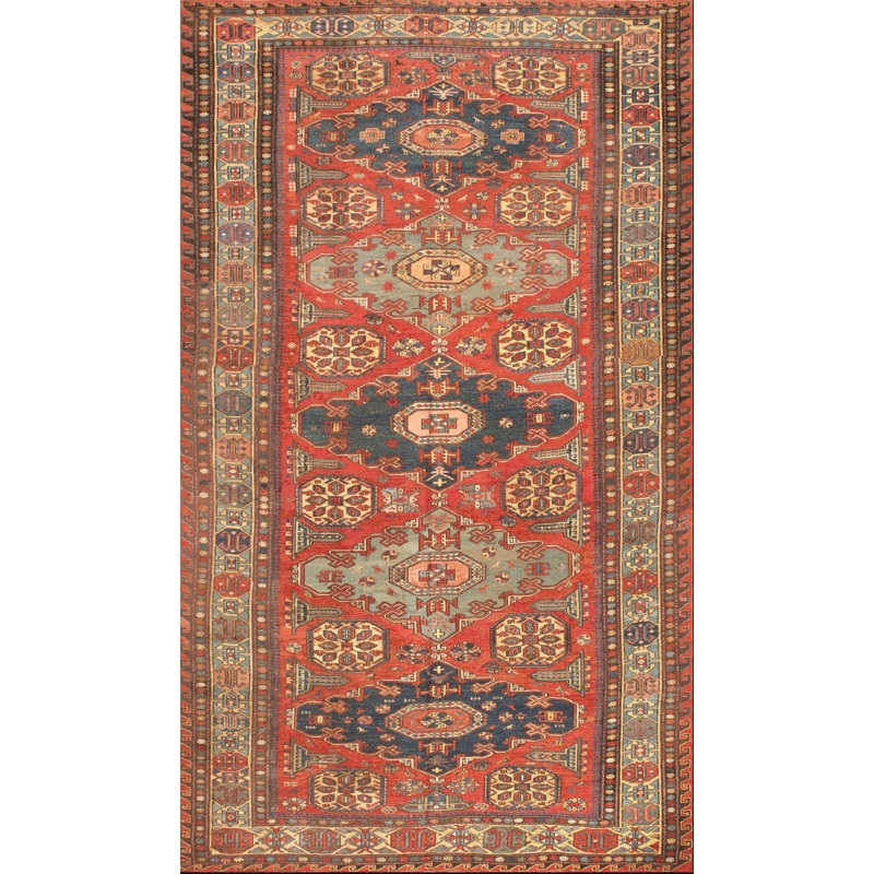 Tapis soumak antique de style tribal rustique à tissage plat