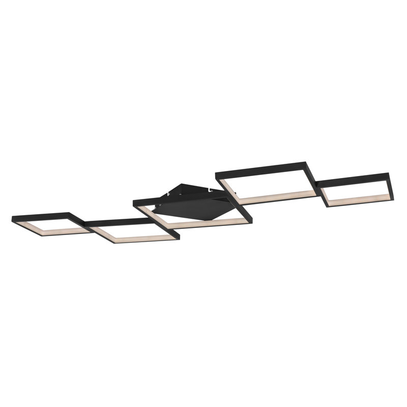 LED Semi Flush Mount, Black