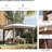 11.7' X Pop Up Canopy For Outdoor Activities And Shade 12' Tent - With Netting Carry Bag Adjustable Height Garden Beige/brown