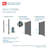 3'x6' Galvanized Powder Coated Steel Orbit Decorative Panel