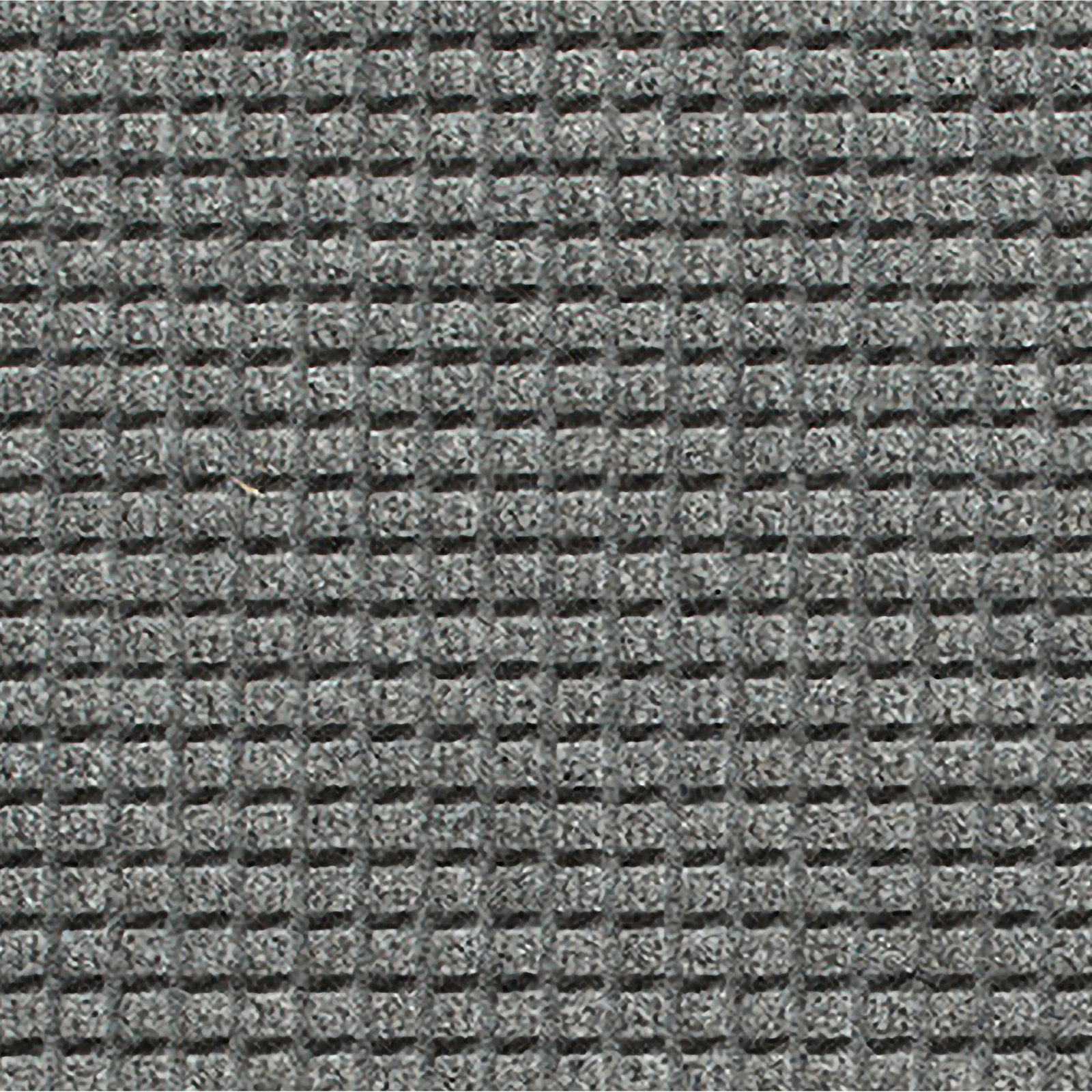 WaterHog Squares Indoor Outdoor Door Mat, Rectangle 1'10" x 5', Medium Gray