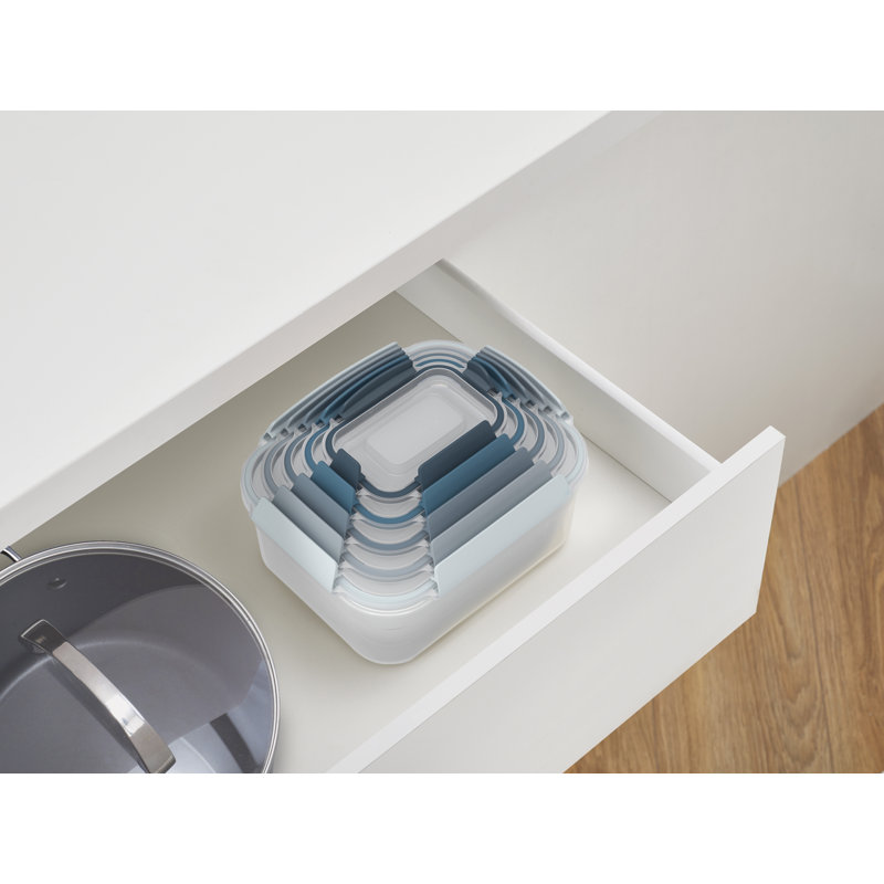 Joseph Joseph Nest Lock 10-Piece Food Storage Container Set, BPA Free, Sky