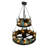 Rustic Lodge Tiered Chandelier