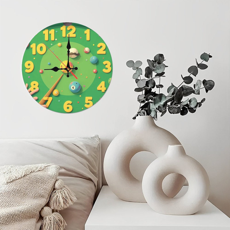 Jolie horloge de billard