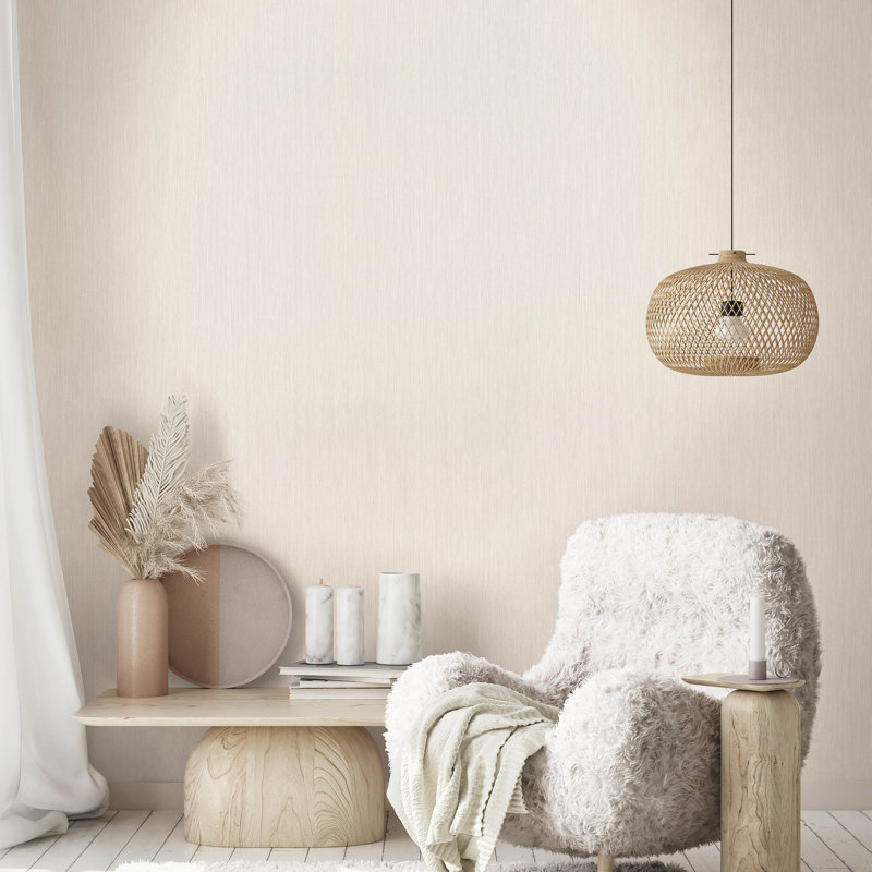 Rouleau de papier peint mat Energy Collection, Crème, crème