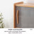 Scandinavian Cherry Wood Storage Food Cabinet
