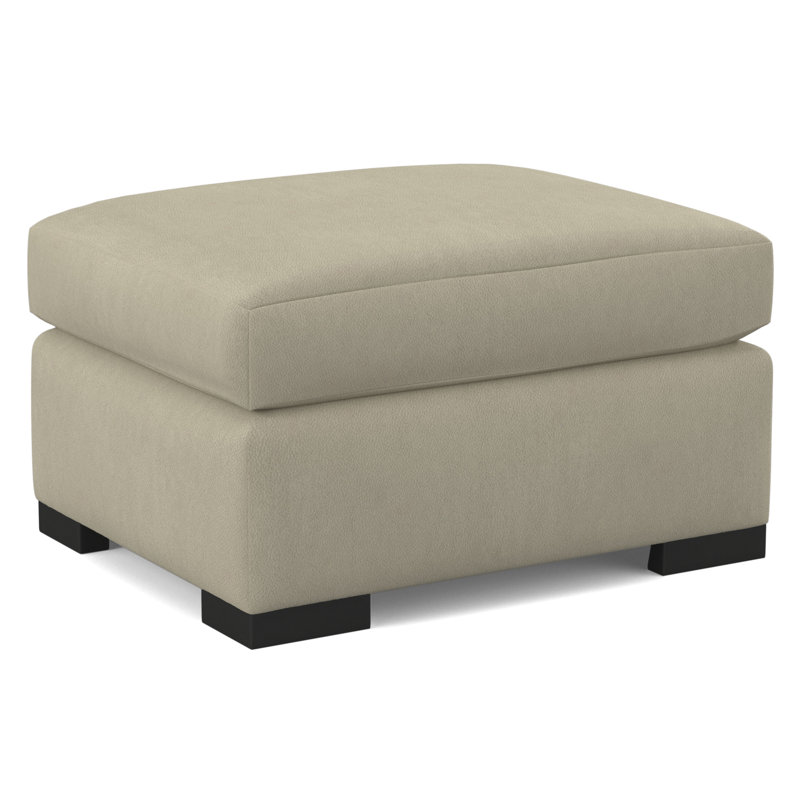 Square Ottoman, Evolution Pumice, Black