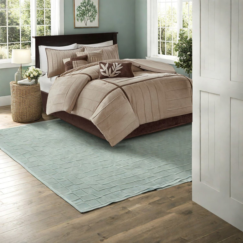 Ensembles de literie pour très grand lit luxueux, simili suède de polyester, style décontracté et doux pour la maison