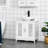 Carolette Freestanding Under Sink Cabinet, Bathroom Cabinet with Adjustable Shelf