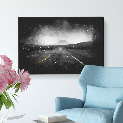 The Road To Texas - Wrapped Canvas Print