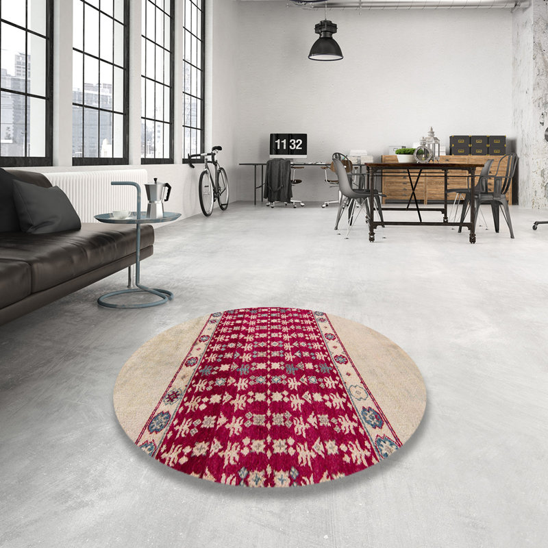 Abstract Indoor Rug, Round 5'