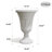 2-Pack Trophy Shaped Pedestal Planters, 23.6" Tall Outdoor Urn Flower Pots With Solid Base, Elegant Pattern, Weather-Resistant HDPE-116832553