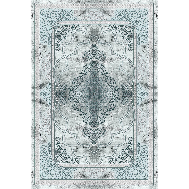 Premium Woven Area Rug, 5.9 x 9.2 Feet | 100% Polyester, 650 g/m² | Antibacterial, Non-Slip PVC Dot Underside, 0.3 in Pile Height | Machine Washable, 3D Digital Printing | Perfect for Living Room & Bedroom Decor