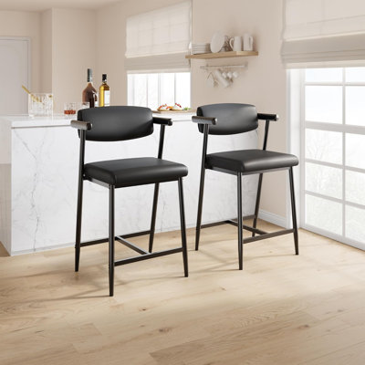 Faux Leather Accent Chair