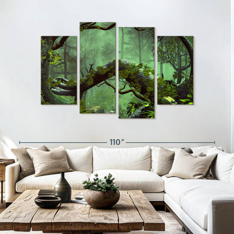 Alvord la forêt sombre, H 54 po x l 84 po