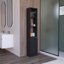 Armoire de rangement en lin avec une porte Parks, une grande armoire de salle de bain avec 6 tablettes, pour salle de bain, salon, cuisine