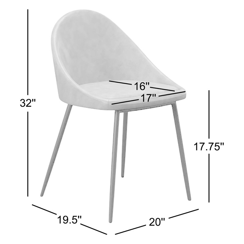 Chaise en cuir Holmes, Tabac