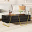 Table basse rectangulaire moderne ultrabrillante