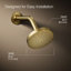 Pomme de douche à fonction unique Elate, 1,75 gal / min-110812182
