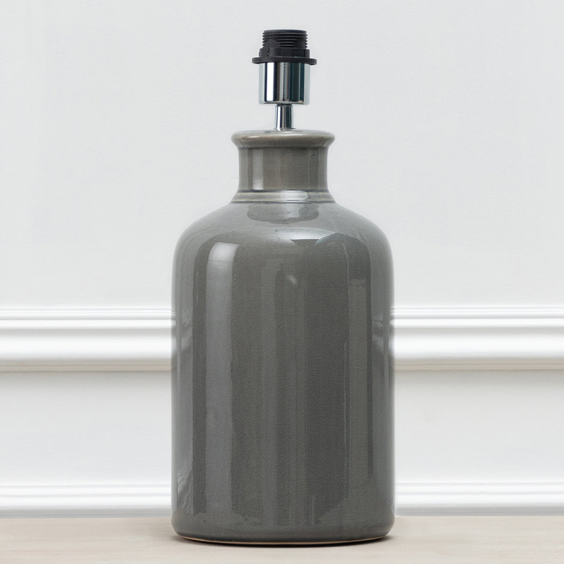 Elspeth Ceramic Lamp Base Lamp, Grey