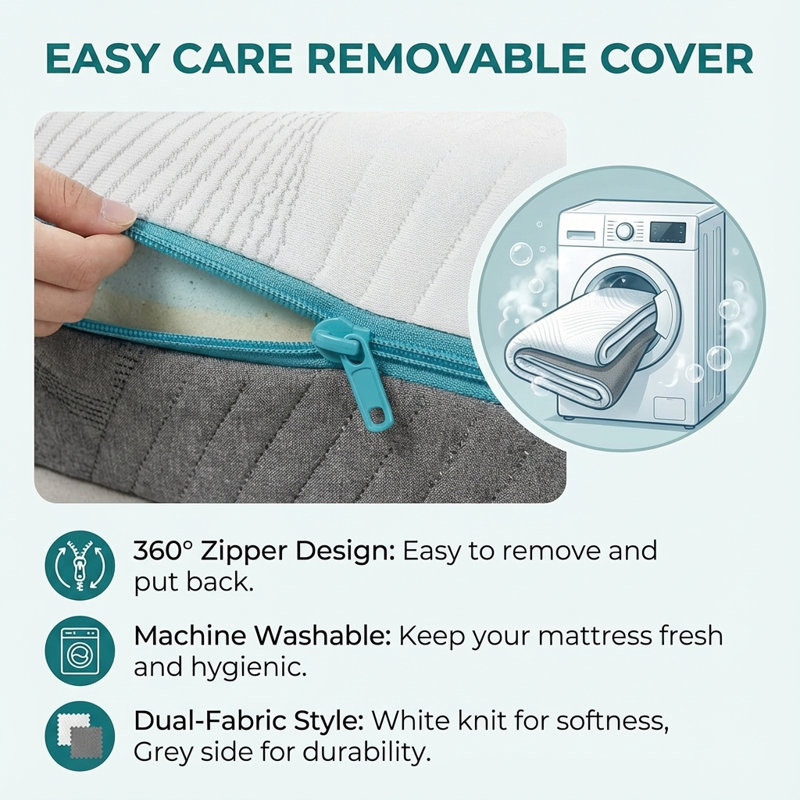 Firm Flippable Mattress – Dual-Side Comfort For Back Pain Relief, 10", Full 