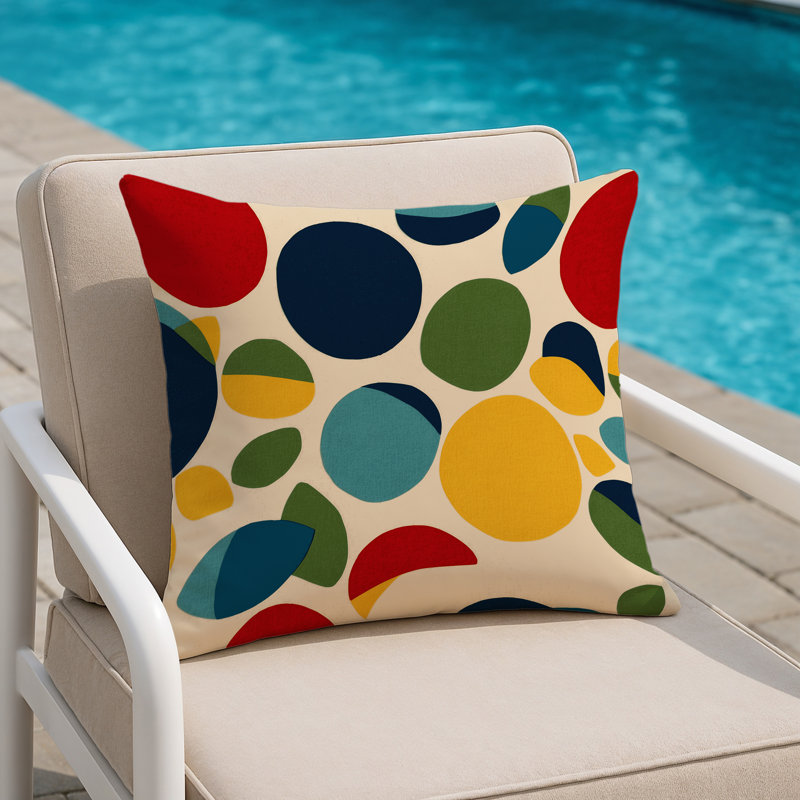 Sleek Trail Indoor And Outdoor Pillow, Square 20"