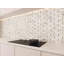 White Marble and Trim 11x12 Mosaic Subway Wall and Floor Tile