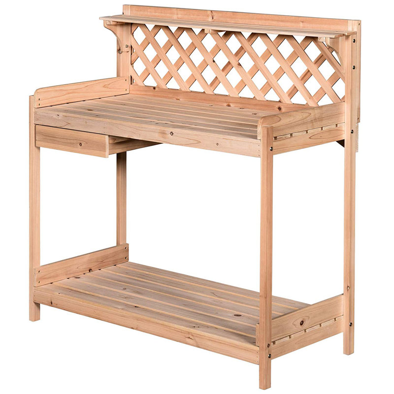 Aalimah Wood Potting Bench