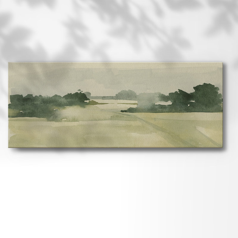 Watercolor Pasture I sur impression sur toile, H 8 po x l 20 po x P 1,5 po
