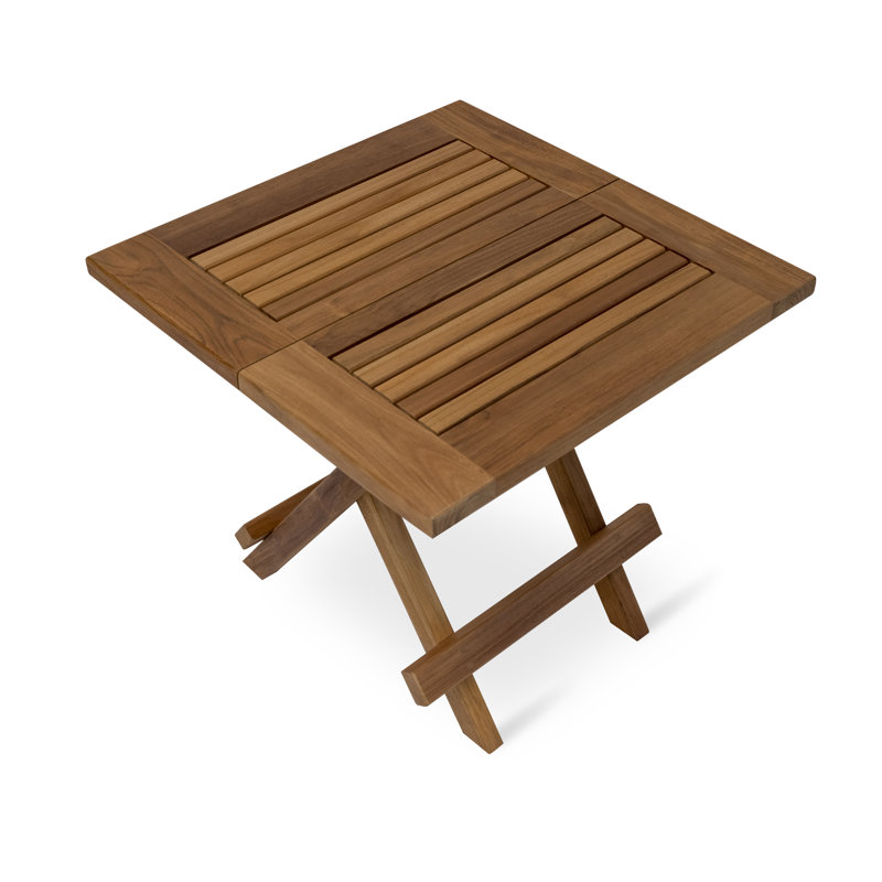 Paramount Teak Folding Square End Table