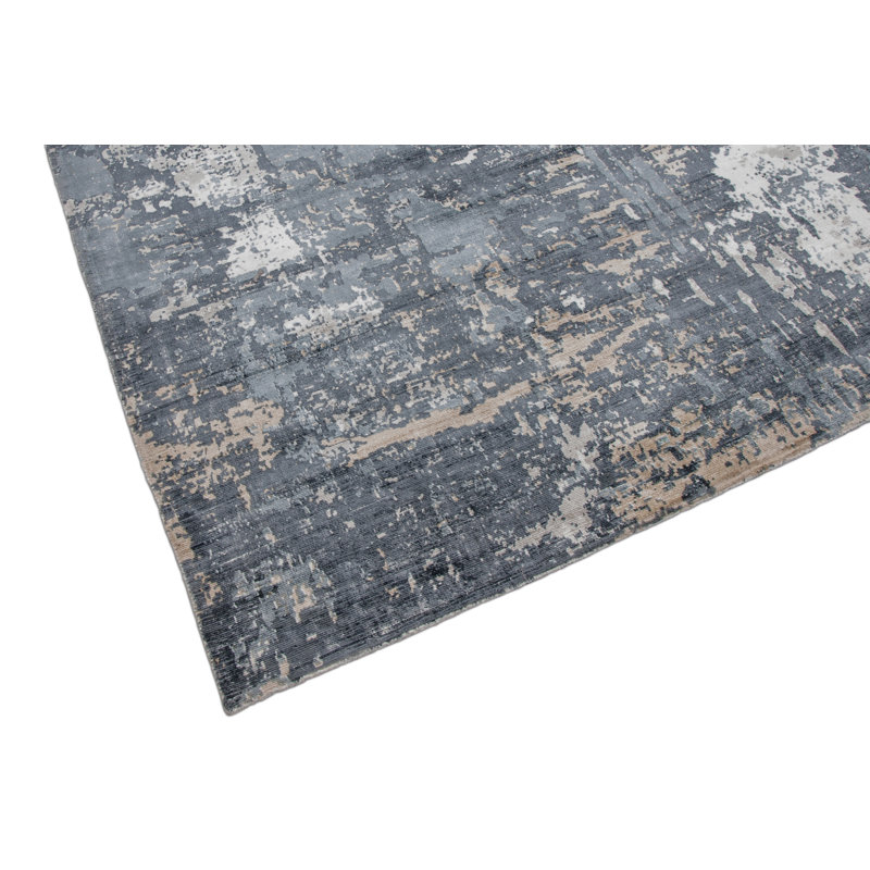 Abstract Area Rug in Blue, Rectangle 8' x 10'