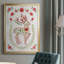 Christmas Folk Reindeer, reproduction d'art encadrée-88447907-88447903
