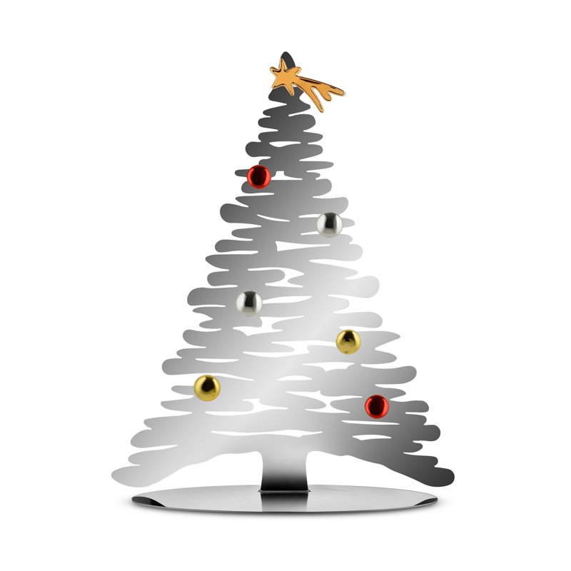 Bark Christmas Tabletop Tree, Steel, 45cm H x 35.5cm W x 14cm D