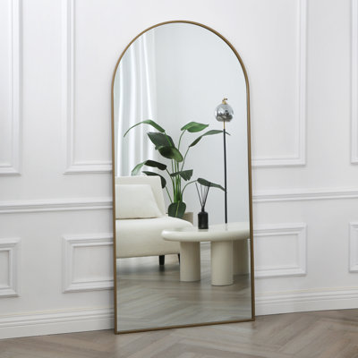 Stoneridge Metal Arch Floor Mirror