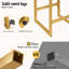 Upholstered Counter Stool with Metal Frame