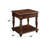 Walnut Finish End Table