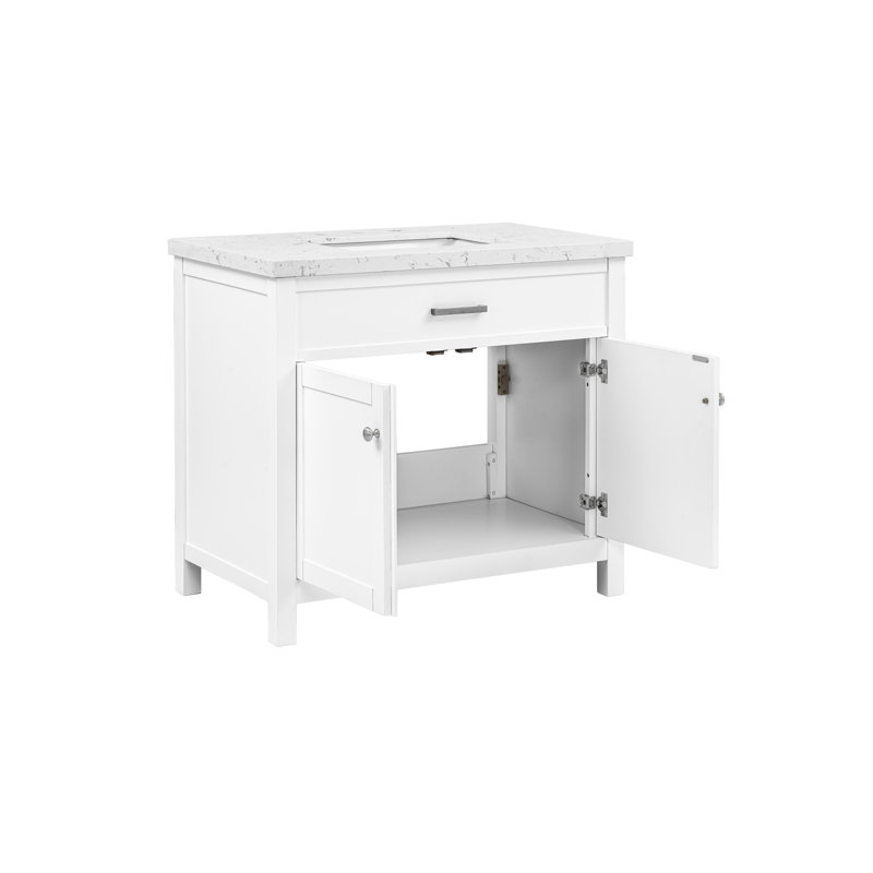 37'' Roseville Bathroom Vanity with Engineered Stone Top