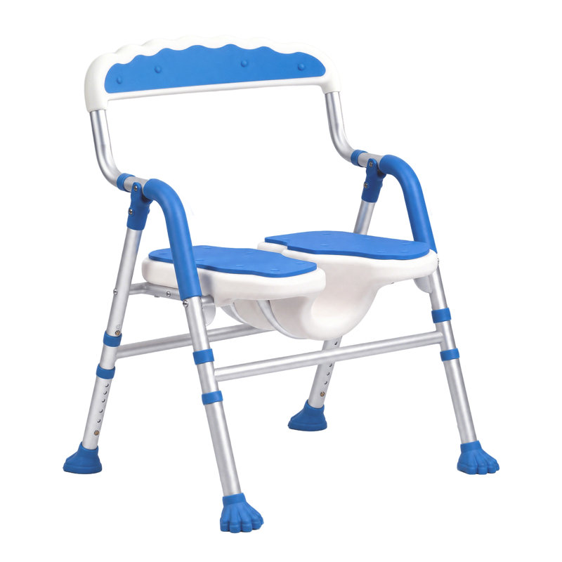 Chaise de douche pliable pour douche à l'intérieur, siège de douche portatif antidérapant pour personnes âgées et handicapées, bleu
