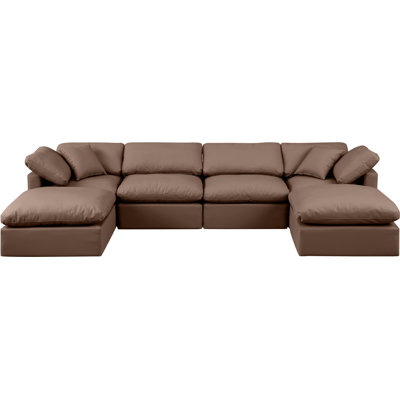 Itala Upholstered U-Shaped Sectional Reversible