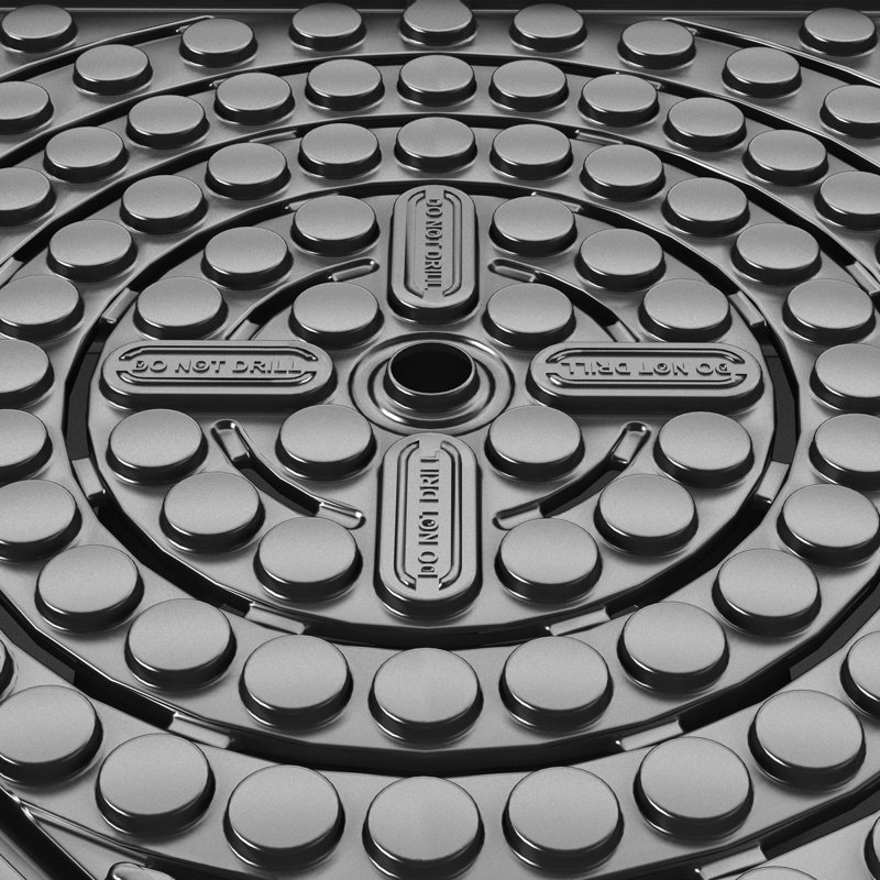 AquaBasin 30 Fountain and Water Feature Basin for Landscape and Garden, 10" H x 30" W x 30" D