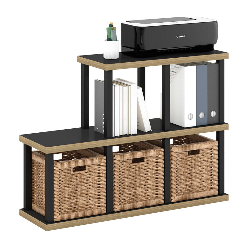 Bibliothèque à marches Bonilla-Rivera H 29,3 "x l 40,6", (5 tablettes) H 40,6 po x l 29,3 po x P 11,6 po