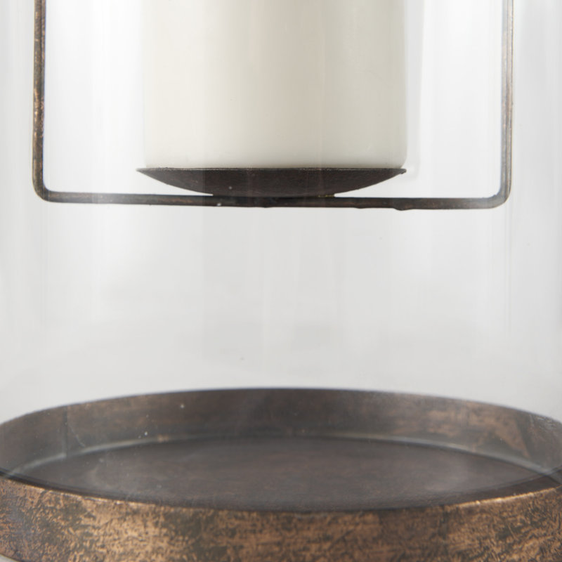 Hurricane Candle Holder, 13" H x 5" W x 5" D