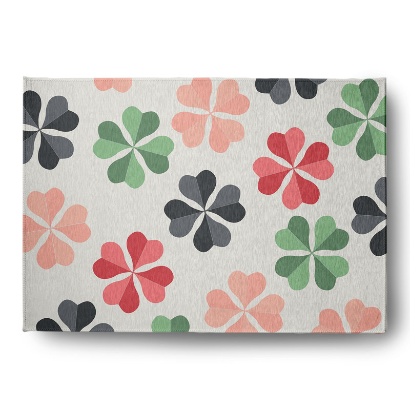 Chenille Floral Indoor Rug, Rectangle 8' x 10'