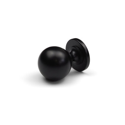 Matt Black Handles & Coordinating Knob