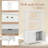 Bathroom Storage Cabinet With Open Shelves & Double Doors Modern Storage Organizer-106952690
