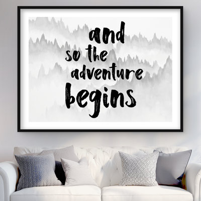 And so the adventure begins - Scandinavian Livingroom Print